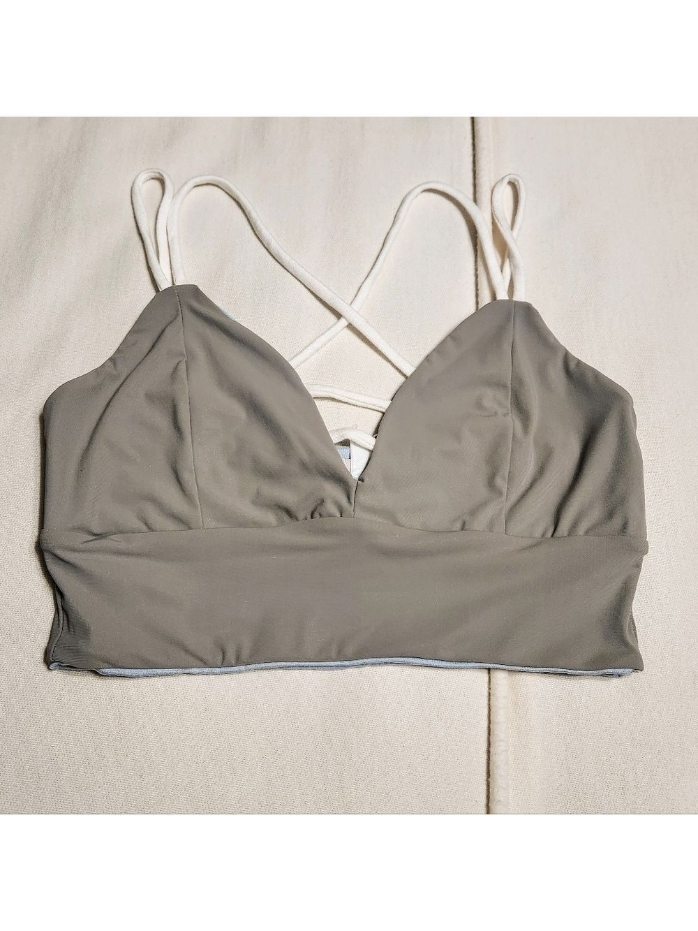 Briavia Reversible Strappy Bralette Top Green Blue M/L - Picture 7 of 10